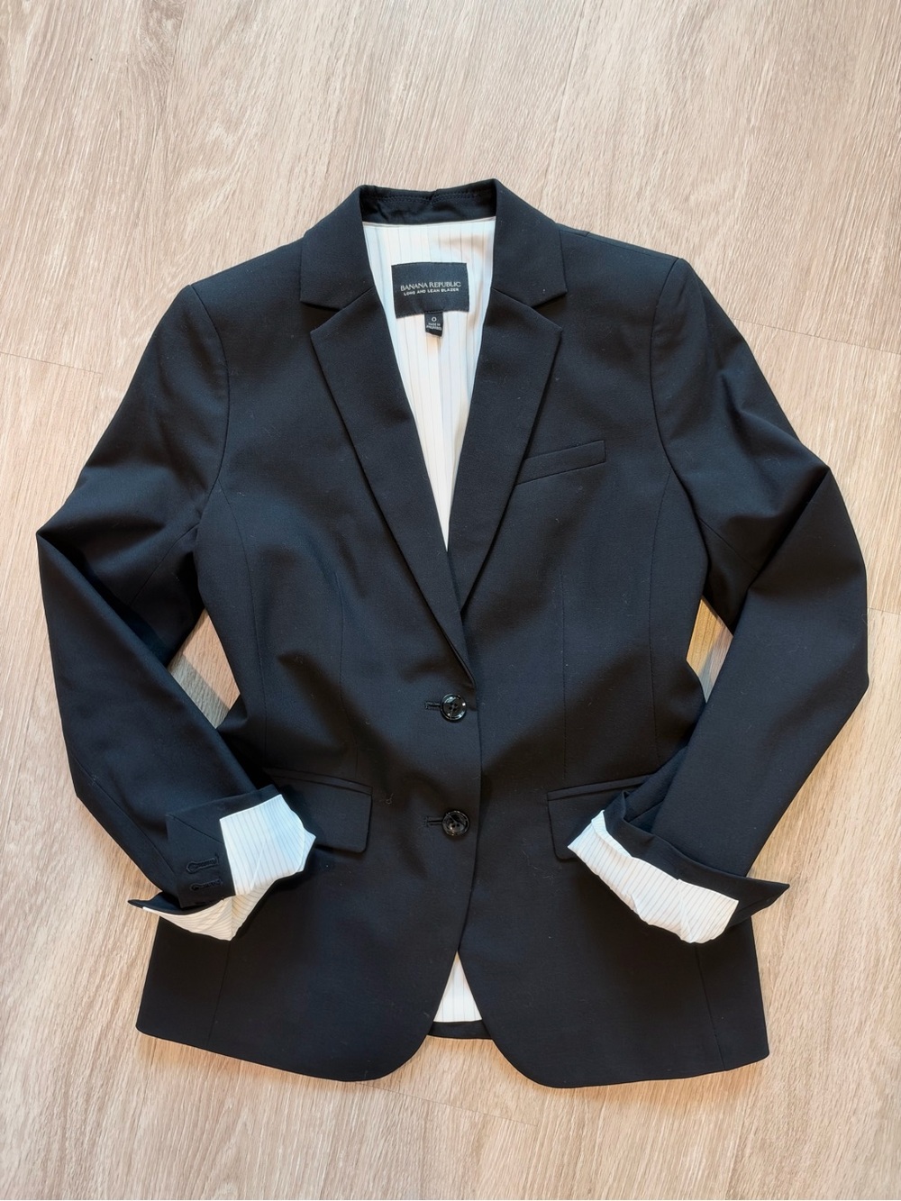Banana Republic Black Women's Two-Button Blazer